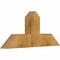 Ekena Millwork Portland Rough Sawn Timber Gable Bracket, Western Red Cedar, 36"W x 16"H x 4"D x 6"F, 11/12 Pitch GBW036X16X0406POR00RWR - alternate 3
